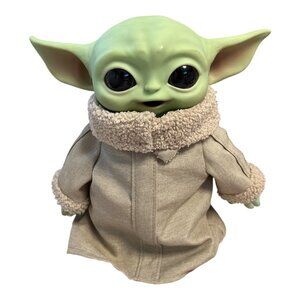 Star Wars The Mandalorian Grogu Talking Plush – 10" Mattel 2020 – Soft Body, Vin